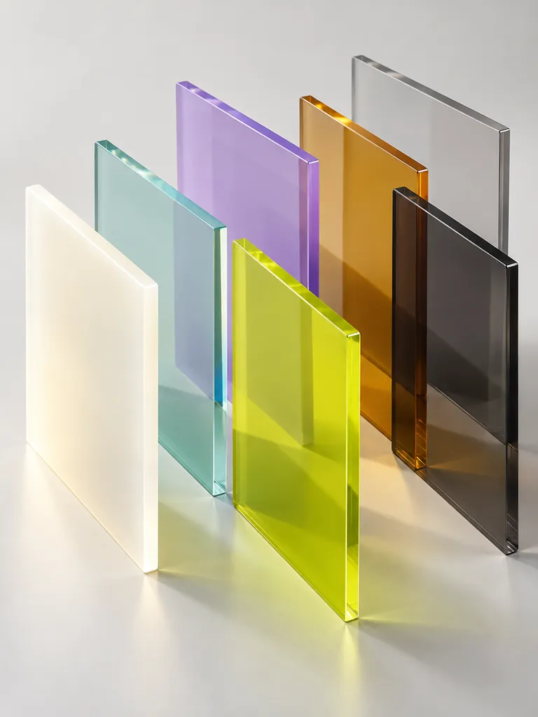 Acrylic: a close-up sample of the material